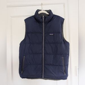 Men's Patagonia Reversible Navy Quilted Puffer Vest